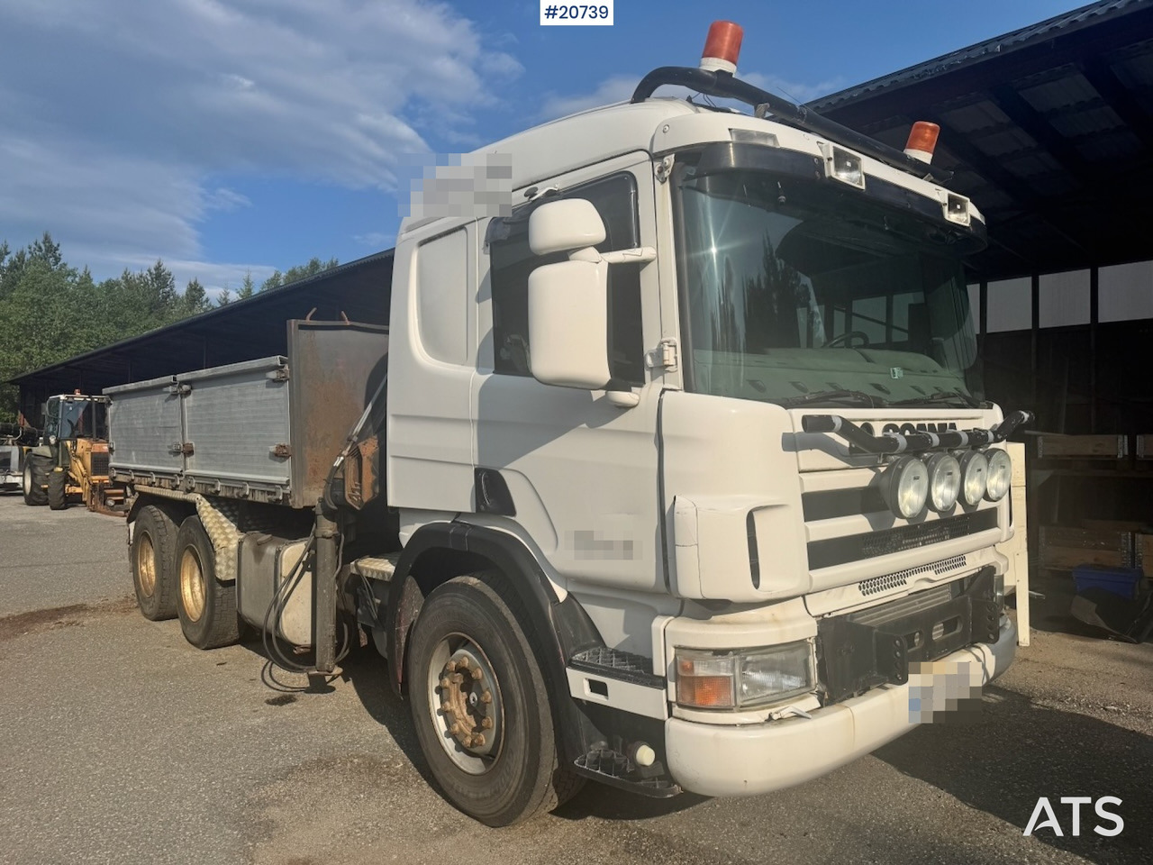 Scania P124 - Бордови камион, Камион с кран: снимка 1 Scania P124 - Бордови камион, Камион с кран: снимка 1