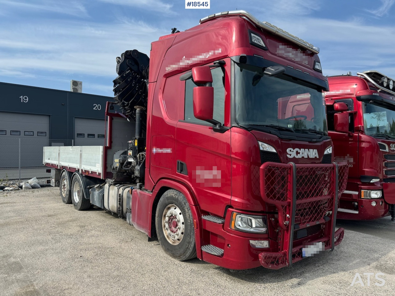 Scania R500 - Бордови камион, Камион с кран: снимка 1 Scania R500 - Бордови камион, Камион с кран: снимка 1