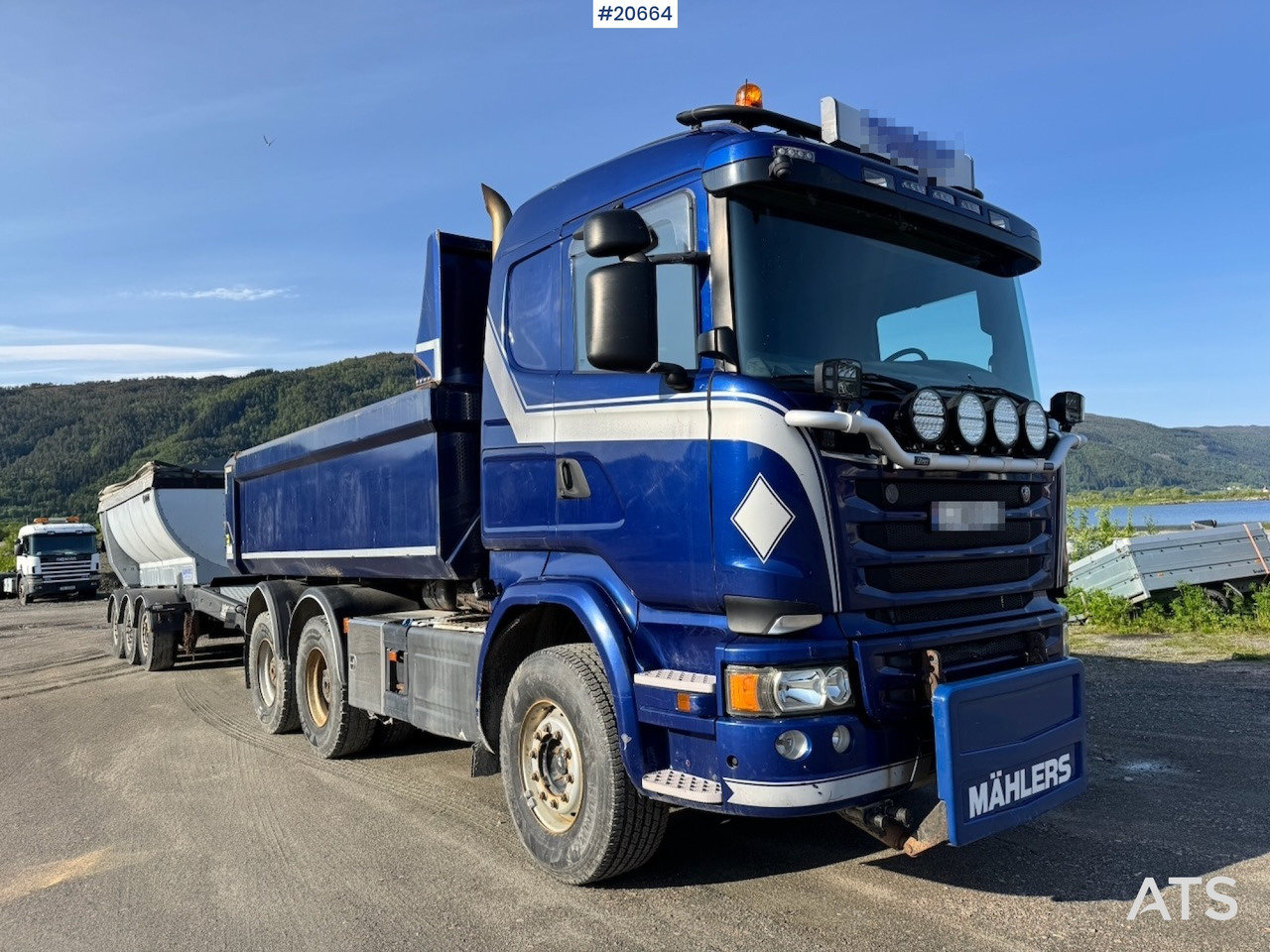 Scania R580 - Техника за слагане на асфалт: снимка 1 Scania R580 - Техника за слагане на асфалт: снимка 1