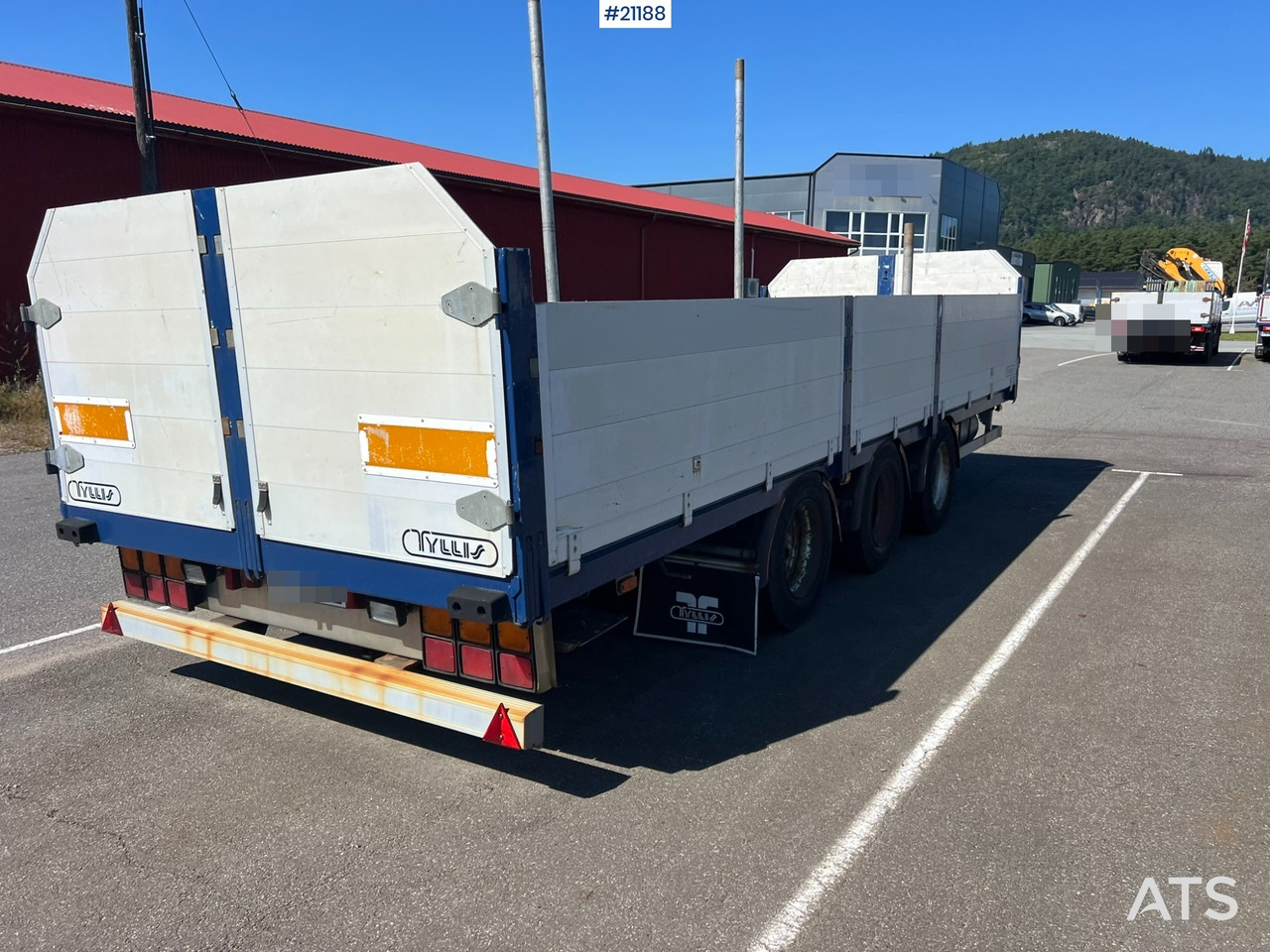 Бордово ремарке/ Платформа Tyllis 3 akslet: снимка 17