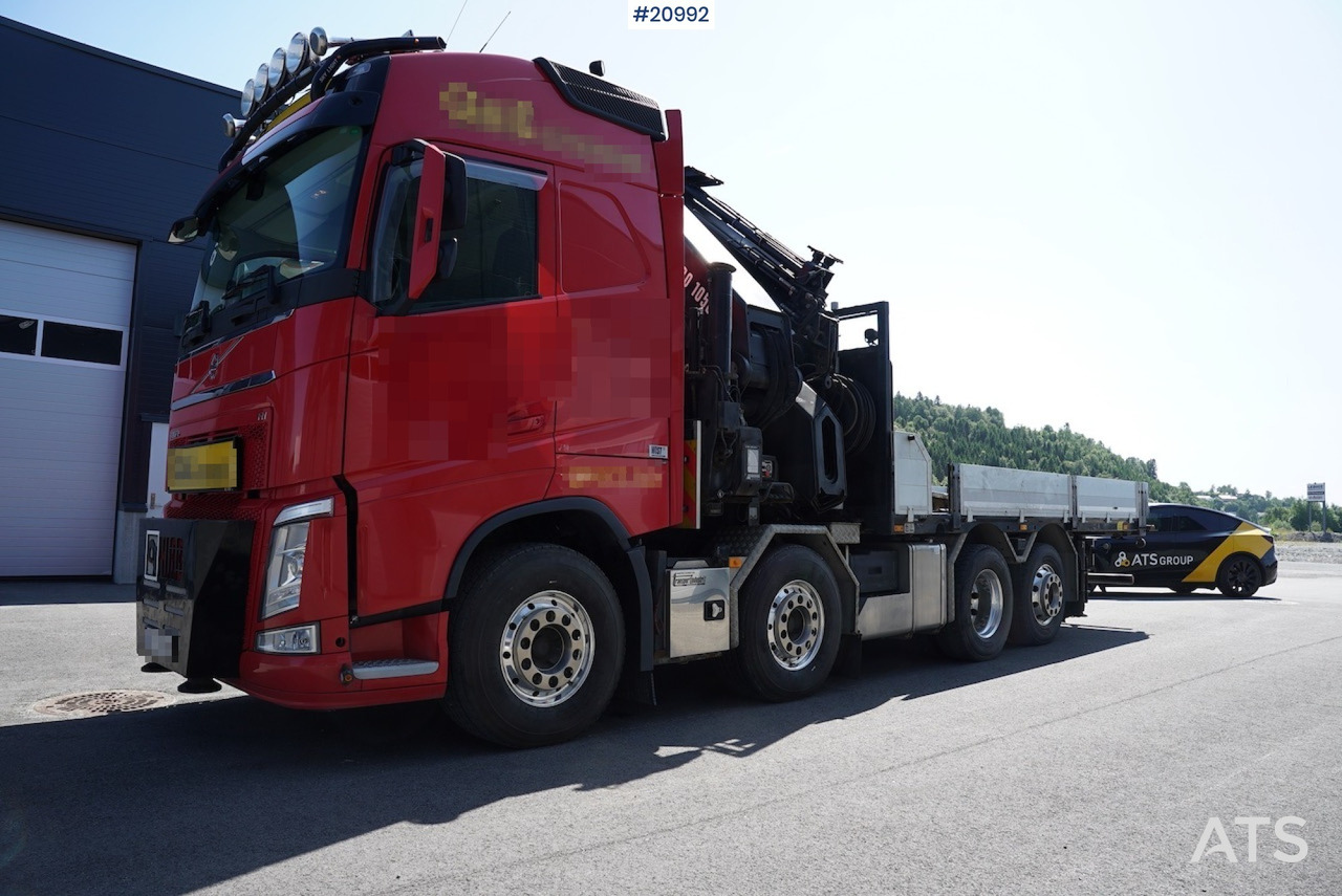 Volvo FH500 - Камион с кран, Бордови камион: снимка 1 Volvo FH500 - Камион с кран, Бордови камион: снимка 1