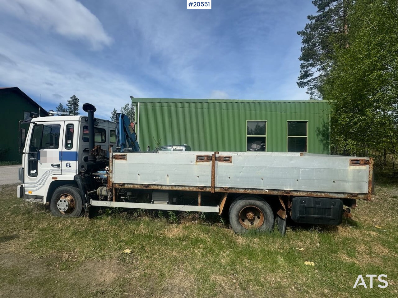 Volvo FL4 - Бордови камион, Камион с кран: снимка 2 Volvo FL4 - Бордови камион, Камион с кран: снимка 2