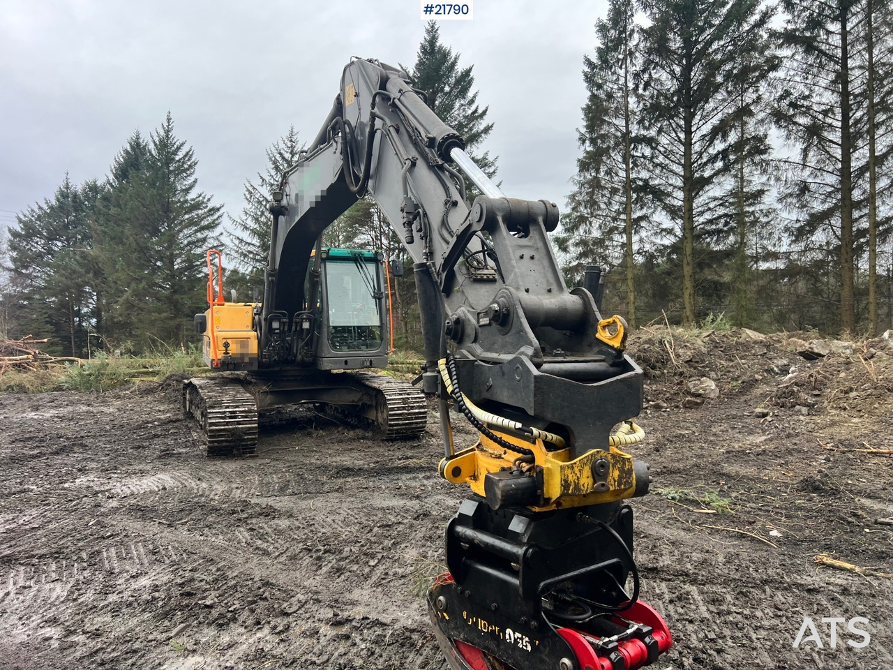 Volvo ec210cl gravemaskin m/ rototilt, pusseskuffe og tannskuffe - Багер: снимка 4 Volvo ec210cl gravemaskin m/ rototilt, pusseskuffe og tannskuffe - Багер: снимка 4
