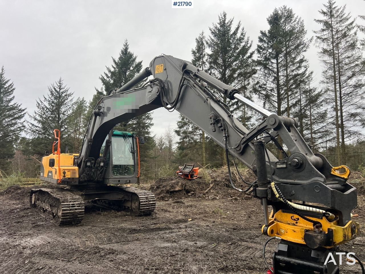 Volvo ec210cl gravemaskin m/ rototilt, pusseskuffe og tannskuffe - Багер: снимка 5 Volvo ec210cl gravemaskin m/ rototilt, pusseskuffe og tannskuffe - Багер: снимка 5