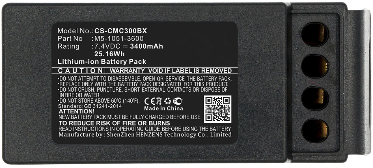Cavotec compatible battery M5-1051-3601(3400mAh ) - Акумулатор за Кран за камион: снимка 4 Cavotec compatible battery M5-1051-3601(3400mAh ) - Акумулатор за Кран за камион: снимка 4