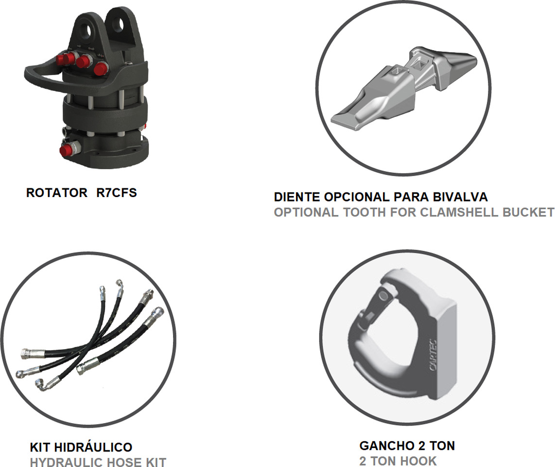 Clamshell bucket with high capacity BV-S 500 - Грайферна кофа за Кран за камион: снимка 3 Clamshell bucket with high capacity BV-S 500 - Грайферна кофа за Кран за камион: снимка 3