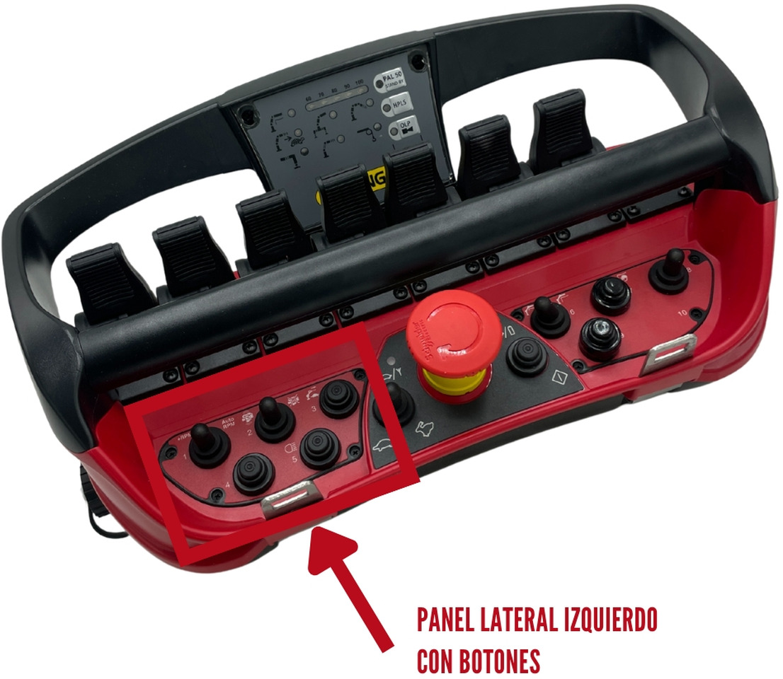 Left lateral panel with buttons radio remote Scanreco RC400 - Електрическа система за Кран за камион: снимка 3 Left lateral panel with buttons radio remote Scanreco RC400 - Електрическа система за Кран за камион: снимка 3