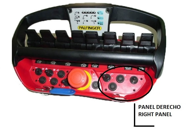 Right panel with button radio remote Scanreco RC400 - Електрическа система за Кран за камион: снимка 4 Right panel with button radio remote Scanreco RC400 - Електрическа система за Кран за камион: снимка 4