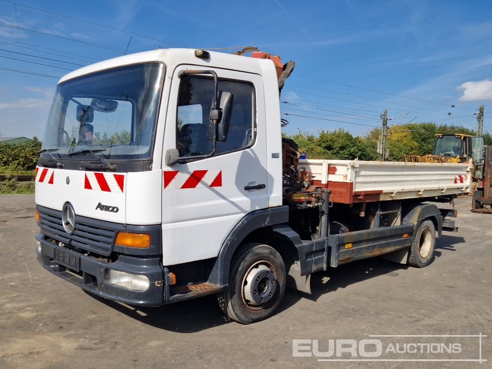 1999 Mercedes Atego - Бордови камион, Камион с кран: снимка 1 1999 Mercedes Atego - Бордови камион, Камион с кран: снимка 1