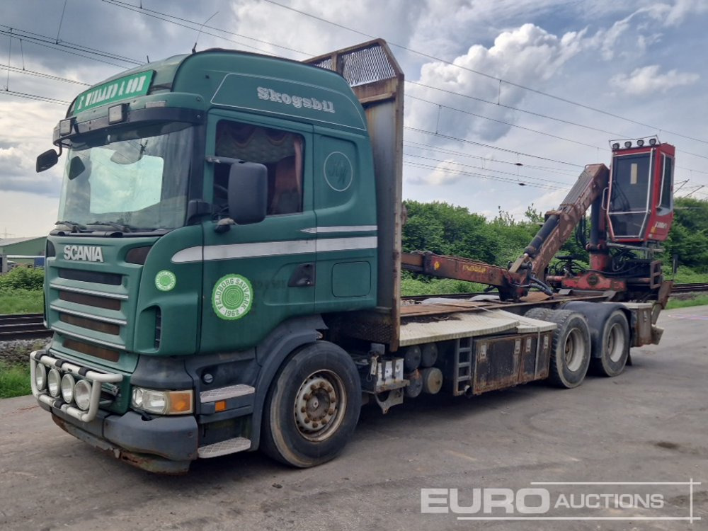 2007 Scania R560 6X4 - Бордови камион, Камион с кран: снимка 1 2007 Scania R560 6X4 - Бордови камион, Камион с кран: снимка 1