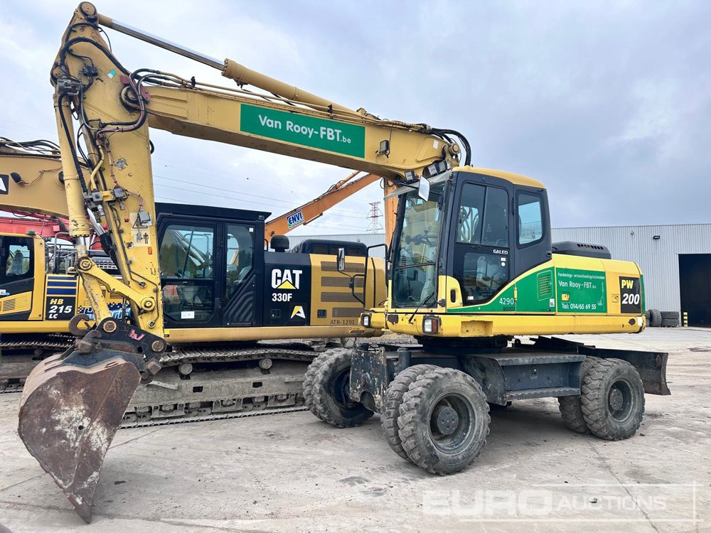 2009 Komatsu PW200-7H - Колесен багер: снимка 1 2009 Komatsu PW200-7H - Колесен багер: снимка 1