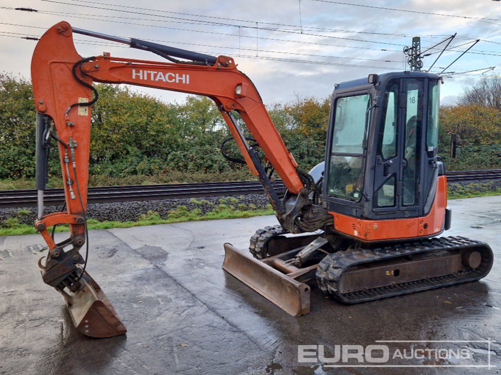 2010 Hitachi ZX52U-3 CLR - Мини багер: снимка 1 2010 Hitachi ZX52U-3 CLR - Мини багер: снимка 1
