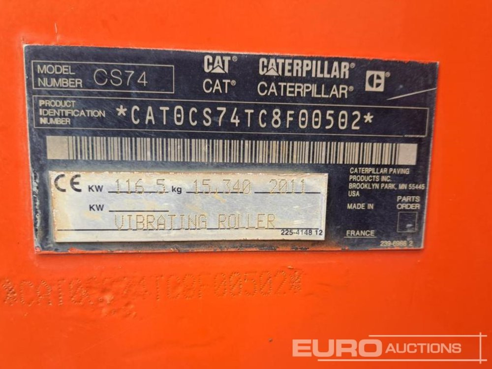 2011 CAT CS74 - Валяк: снимка 5 2011 CAT CS74 - Валяк: снимка 5
