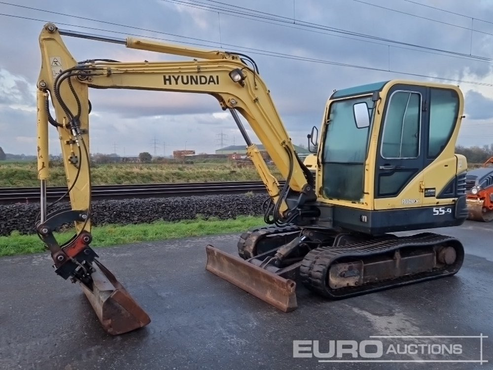 2011 Hyundai ROBEX 55-9 - Мини багер: снимка 1 2011 Hyundai ROBEX 55-9 - Мини багер: снимка 1