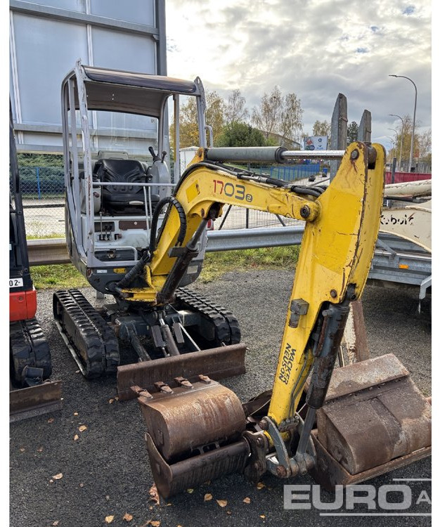 2011 Wacker Neuson 1703-2 - Мини багер: снимка 1 2011 Wacker Neuson 1703-2 - Мини багер: снимка 1