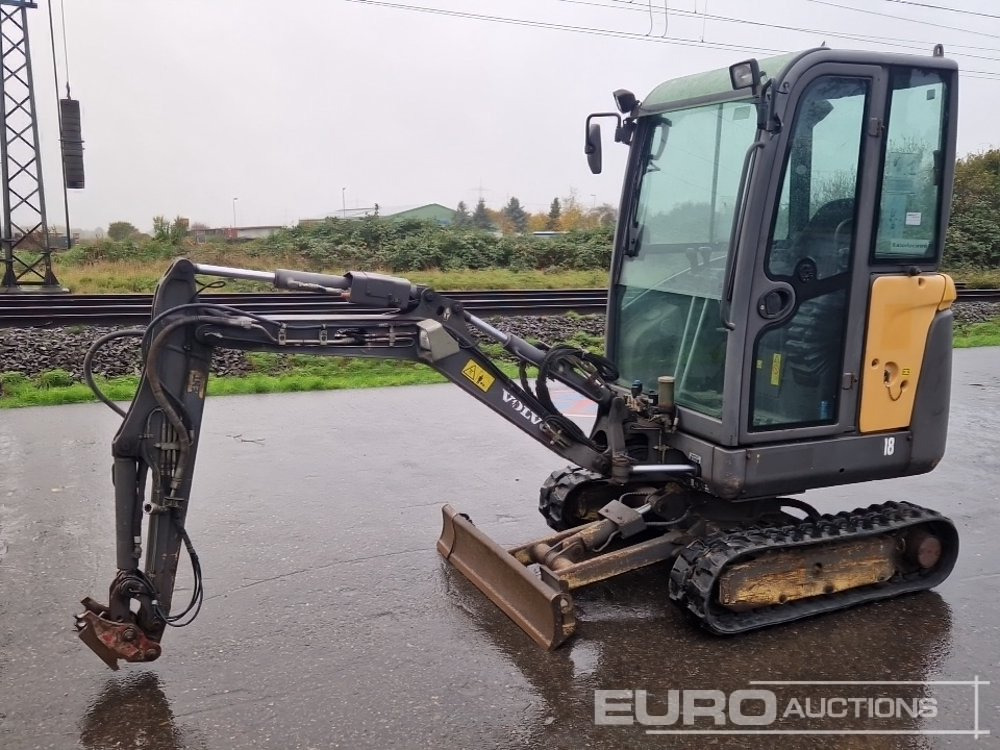 2012 Volvo EC18C - Мини багер: снимка 1 2012 Volvo EC18C - Мини багер: снимка 1