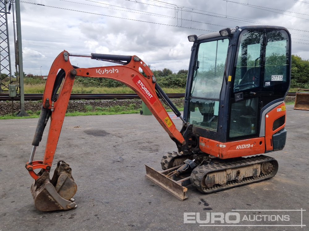 2013 Kubota KX019-4 - Мини багер: снимка 1 2013 Kubota KX019-4 - Мини багер: снимка 1