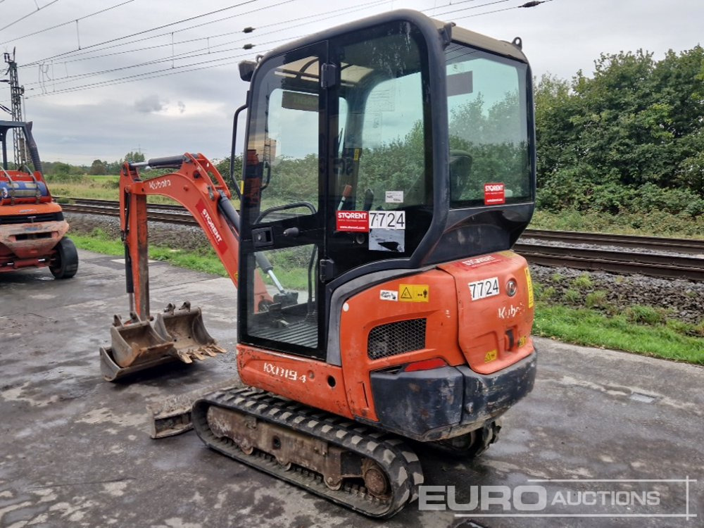 2013 Kubota KX019-4 - Мини багер: снимка 3 2013 Kubota KX019-4 - Мини багер: снимка 3