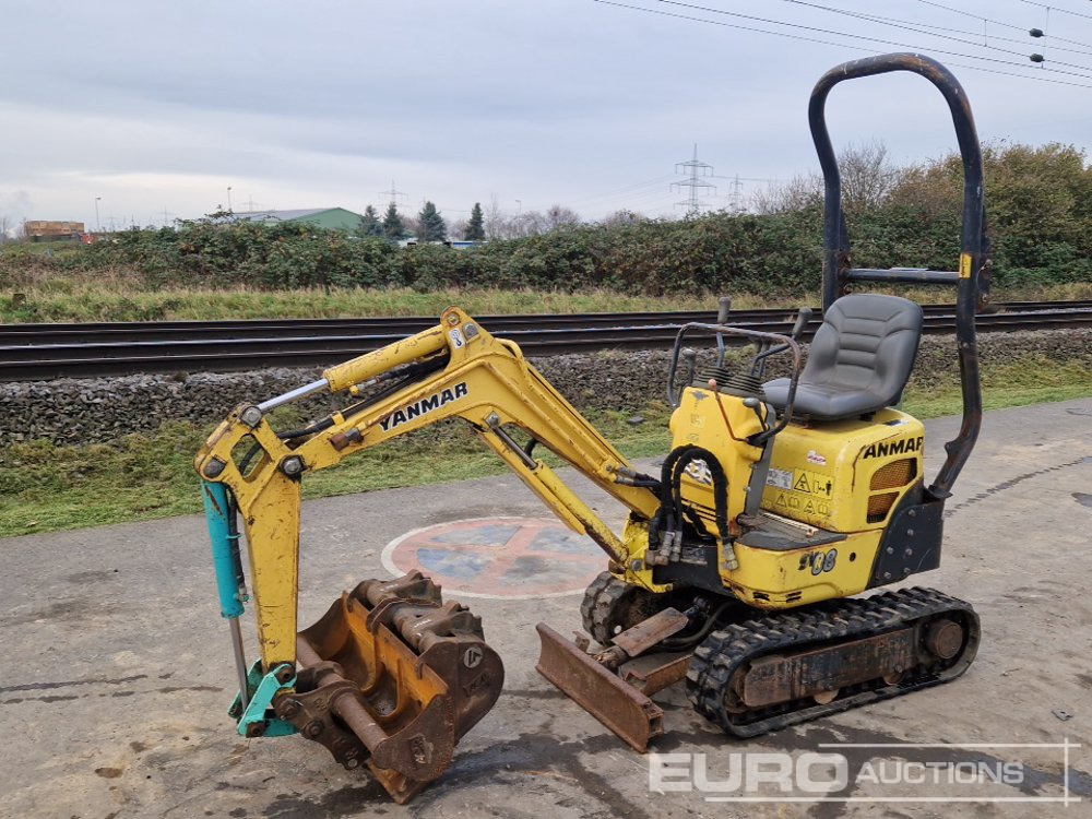 2013 Yanmar SV08-1A(S) - Мини багер: снимка 1 2013 Yanmar SV08-1A(S) - Мини багер: снимка 1