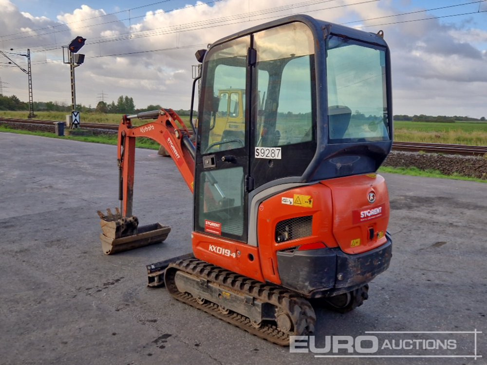 2014 Kubota KX019-4 - Мини багер: снимка 3 2014 Kubota KX019-4 - Мини багер: снимка 3