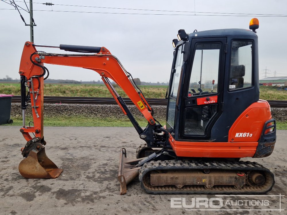 2014 Kubota KX61-3 - Мини багер: снимка 2 2014 Kubota KX61-3 - Мини багер: снимка 2