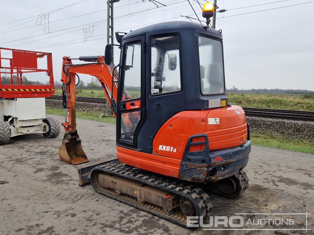 2014 Kubota KX61-3 - Мини багер: снимка 3 2014 Kubota KX61-3 - Мини багер: снимка 3