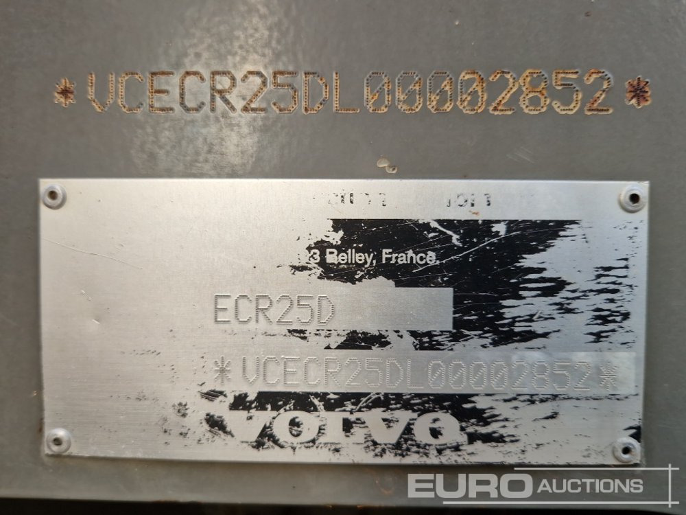 Мини багер 2014 Volvo ECR25D: снимка 33