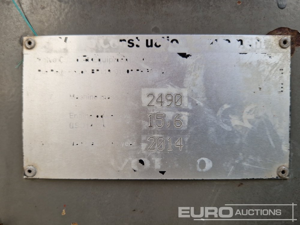 Мини багер 2014 Volvo ECR25D: снимка 32