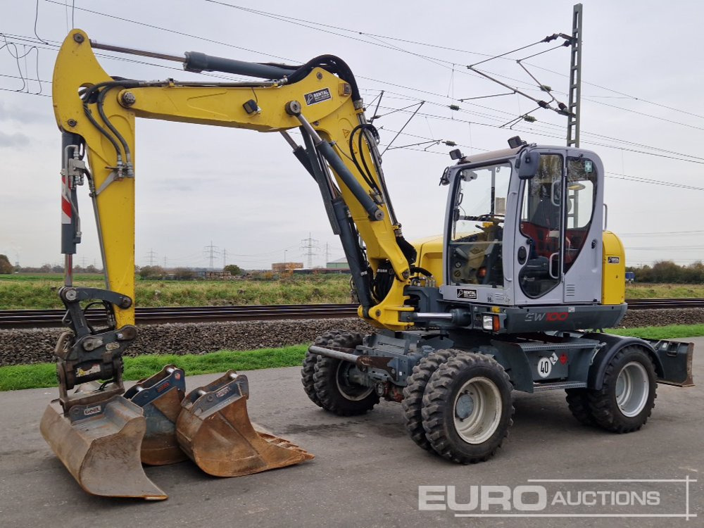 2016 Wacker Neuson EW100 - Колесен багер: снимка 1 2016 Wacker Neuson EW100 - Колесен багер: снимка 1