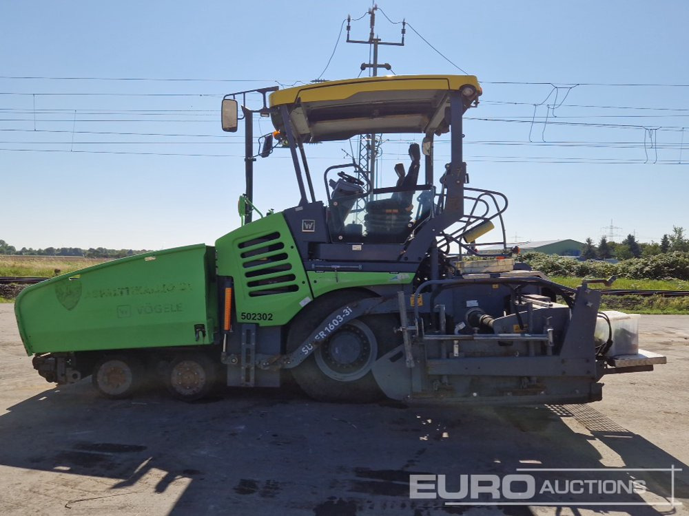 2017 Vögele 1183/SUPER 1603-3I Wheeled Asphalt Paver, Vogële AB 500-3 Screed (Levelling Equipment in Office) - Асфалтополагач: снимка 2 2017 Vögele 1183/SUPER 1603-3I Wheeled Asphalt Paver, Vogële AB 500-3 Screed (Levelling Equipment in Office) - Асфалтополагач: снимка 2