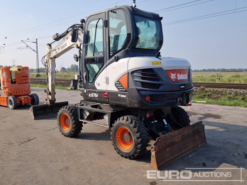 2018 Bobcat E57W - Колесен багер: снимка 3 2018 Bobcat E57W - Колесен багер: снимка 3