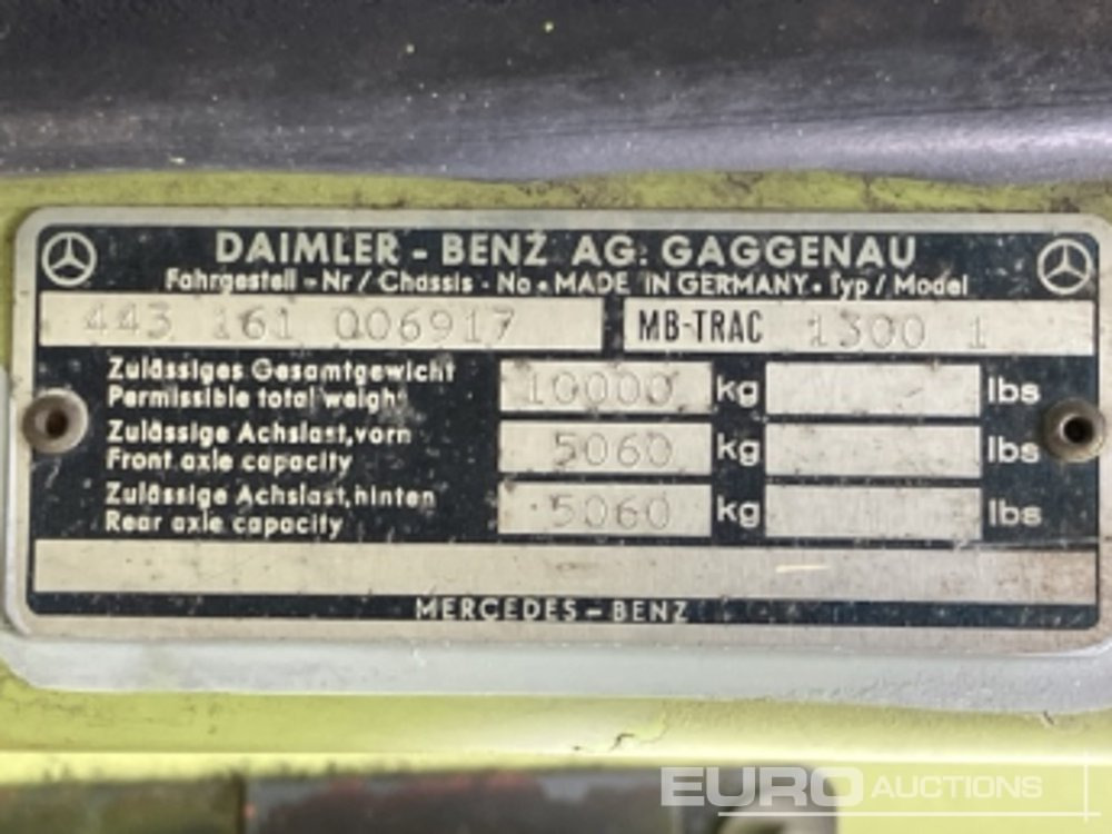 Трактор Mercedes MB TRAC 1300: снимка 15 Трактор Mercedes MB TRAC 1300: снимка 15