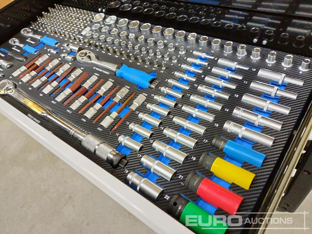 Unused Eversteel EV22-12XXL Tool Cabinet, 12 Drawers incl. Heavy Duty Truck Tools - Оборудване за гаражи/ Работилници: снимка 4 Unused Eversteel EV22-12XXL Tool Cabinet, 12 Drawers incl. Heavy Duty Truck Tools - Оборудване за гаражи/ Работилници: снимка 4