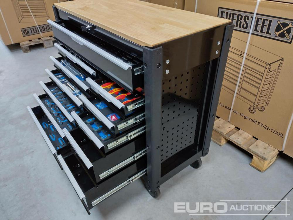 Unused Eversteel EV22-12XXL Tool Cabinet, 12 Drawers incl. Heavy Duty Truck Tools - Оборудване за гаражи/ Работилници: снимка 1 Unused Eversteel EV22-12XXL Tool Cabinet, 12 Drawers incl. Heavy Duty Truck Tools - Оборудване за гаражи/ Работилници: снимка 1