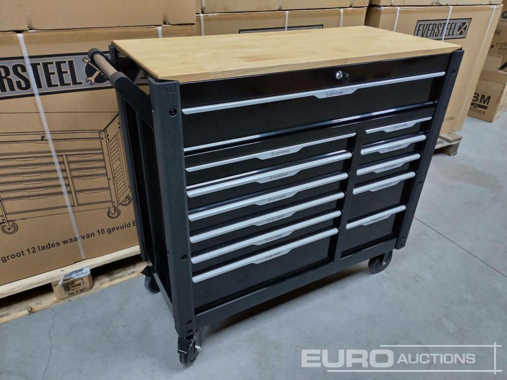 Unused Eversteel EV22-12XXL Tool Cabinet, 12 Drawers incl. Heavy Duty Truck Tools - Оборудване за гаражи/ Работилници: снимка 2 Unused Eversteel EV22-12XXL Tool Cabinet, 12 Drawers incl. Heavy Duty Truck Tools - Оборудване за гаражи/ Работилници: снимка 2