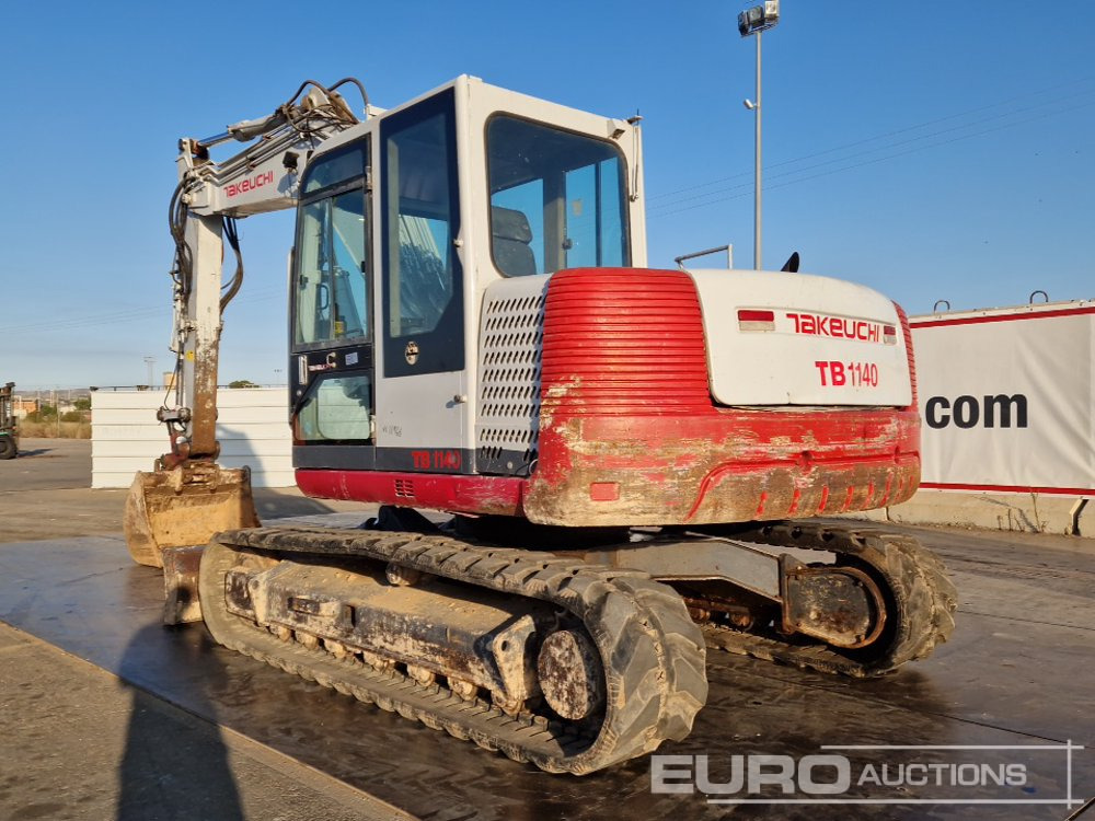 2007 Takeuchi TB1140 - Верижен багер: снимка 3 2007 Takeuchi TB1140 - Верижен багер: снимка 3
