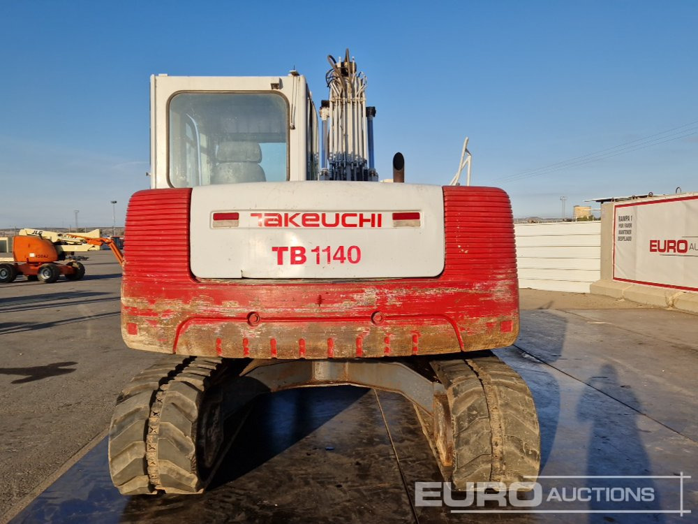 2007 Takeuchi TB1140 - Верижен багер: снимка 4 2007 Takeuchi TB1140 - Верижен багер: снимка 4