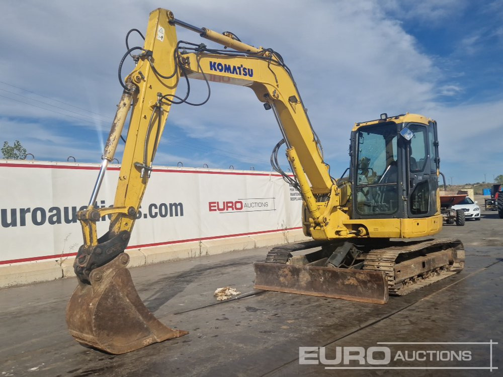 2010 Komatsu PC88MR-8 - Мини багер: снимка 1 2010 Komatsu PC88MR-8 - Мини багер: снимка 1