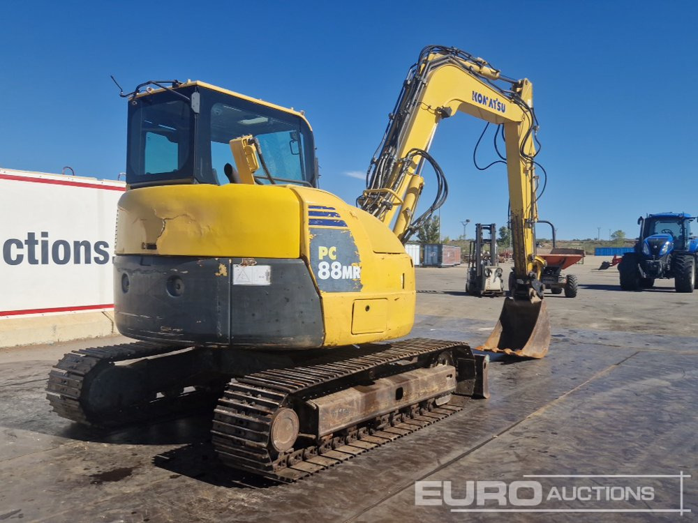2010 Komatsu PC88MR-8 - Мини багер: снимка 5 2010 Komatsu PC88MR-8 - Мини багер: снимка 5