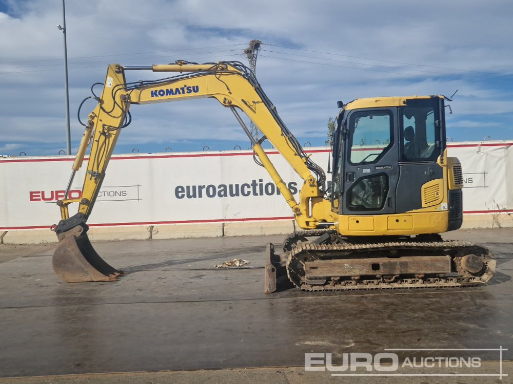 2010 Komatsu PC88MR-8 - Мини багер: снимка 2 2010 Komatsu PC88MR-8 - Мини багер: снимка 2