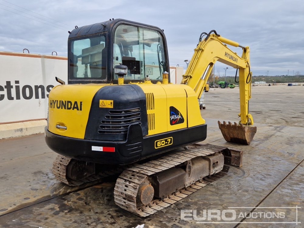 2013 Hyundai R60-7 - Мини багер: снимка 5 2013 Hyundai R60-7 - Мини багер: снимка 5