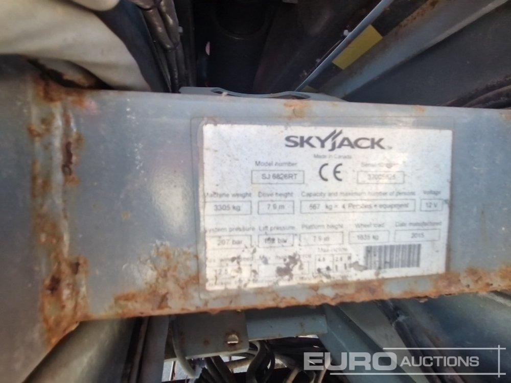 Работна площадка 2015 SkyJack SJ6826RT: снимка 23