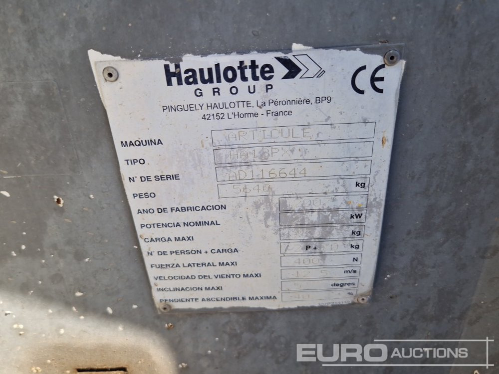 Работна площадка Haulotte HA12PX: снимка 27