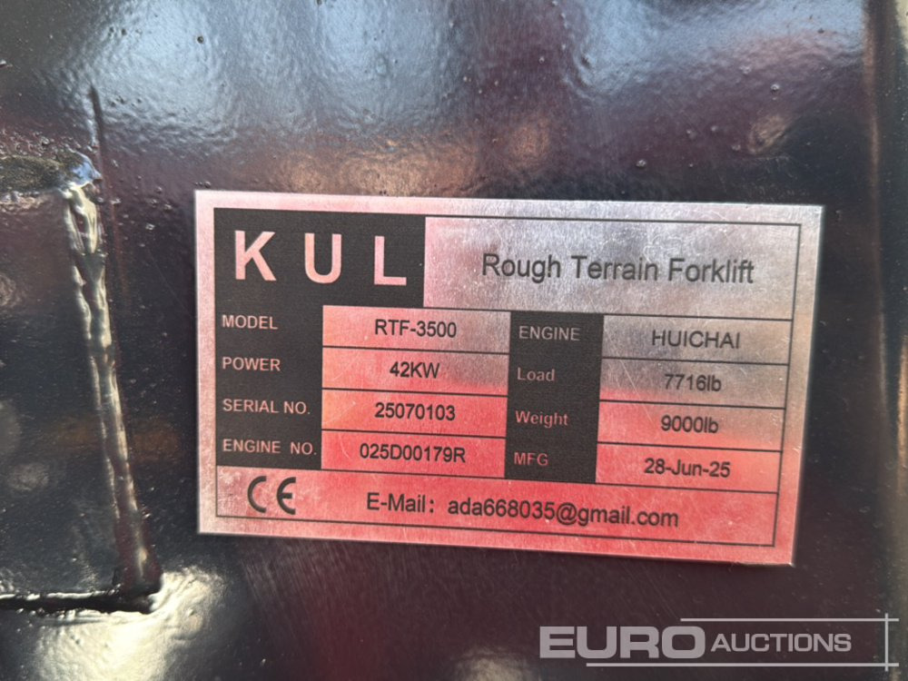 Мотокар с висока проходимост Unused 2025 KUL RTF-3500: снимка 45 Мотокар с висока проходимост Unused 2025 KUL RTF-3500: снимка 45