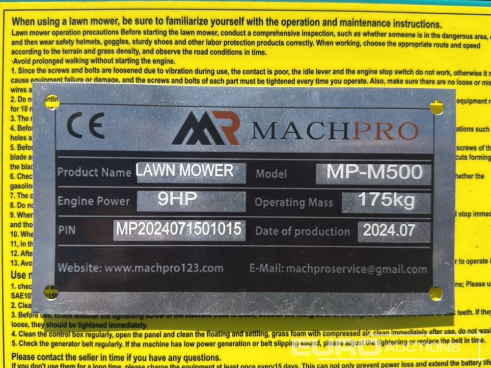 Оборудване за гаражи/ Работилници Unused 2025 Machpro MP-M500: снимка 11