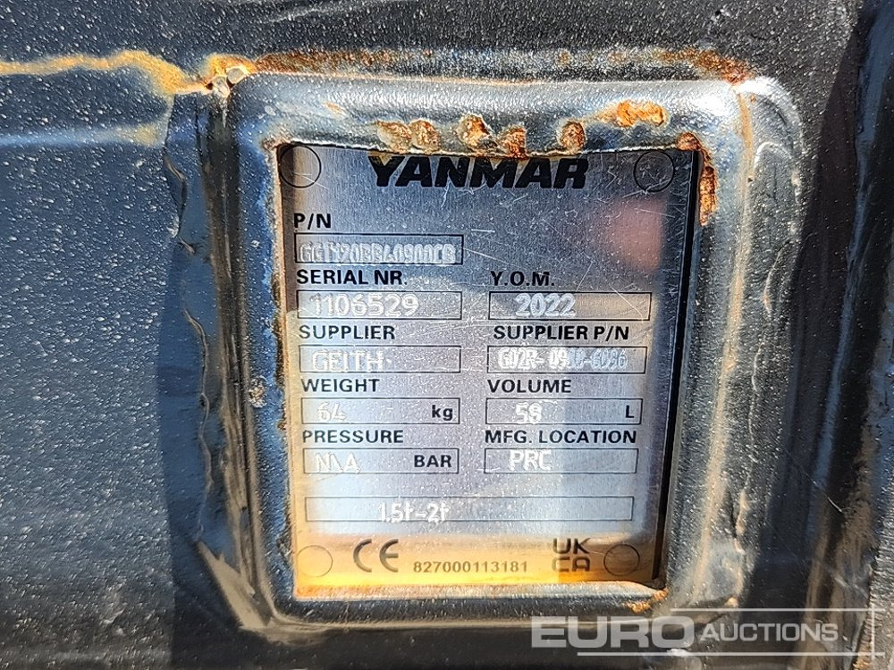 Нови Кофа Unused Yanmar G02R-0900-6096: снимка 8