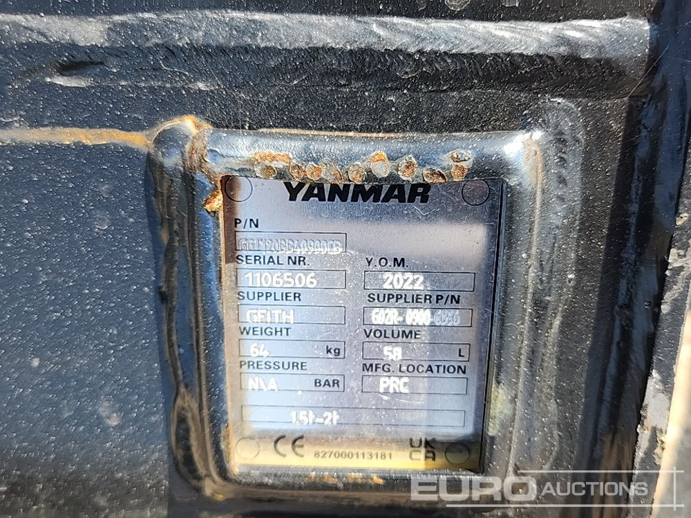 Нови Кофа Unused Yanmar G02R-0900-6096: снимка 8