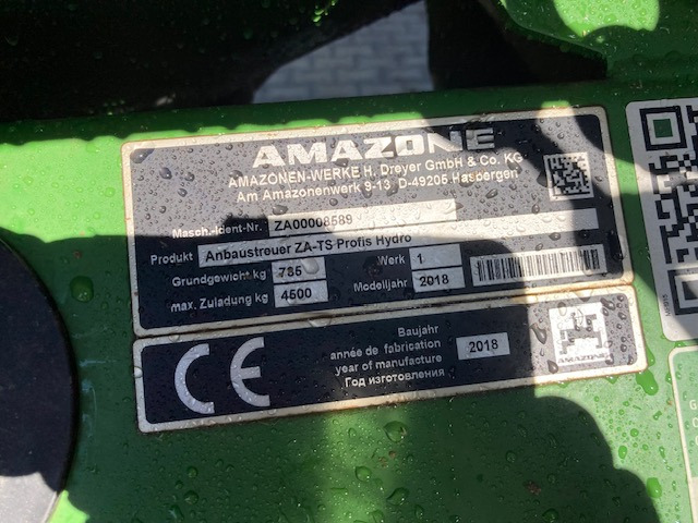 Amazone Amazone TS 4200 hydro - Пръскачка: снимка 2 Amazone Amazone TS 4200 hydro - Пръскачка: снимка 2