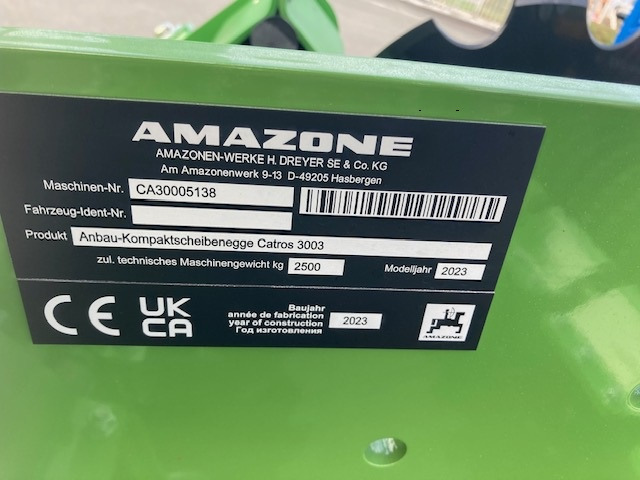 Amazone Catros 3003 - Дискова брана: снимка 4 Amazone Catros 3003 - Дискова брана: снимка 4