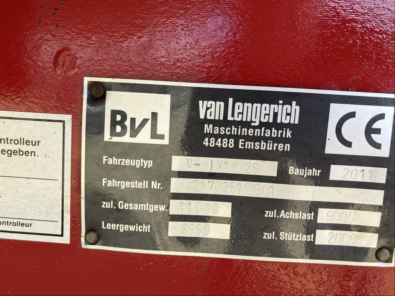 BVL Futtermischwagen V-Mix 18 2S - Миксер-вагон: снимка 2 BVL Futtermischwagen V-Mix 18 2S - Миксер-вагон: снимка 2